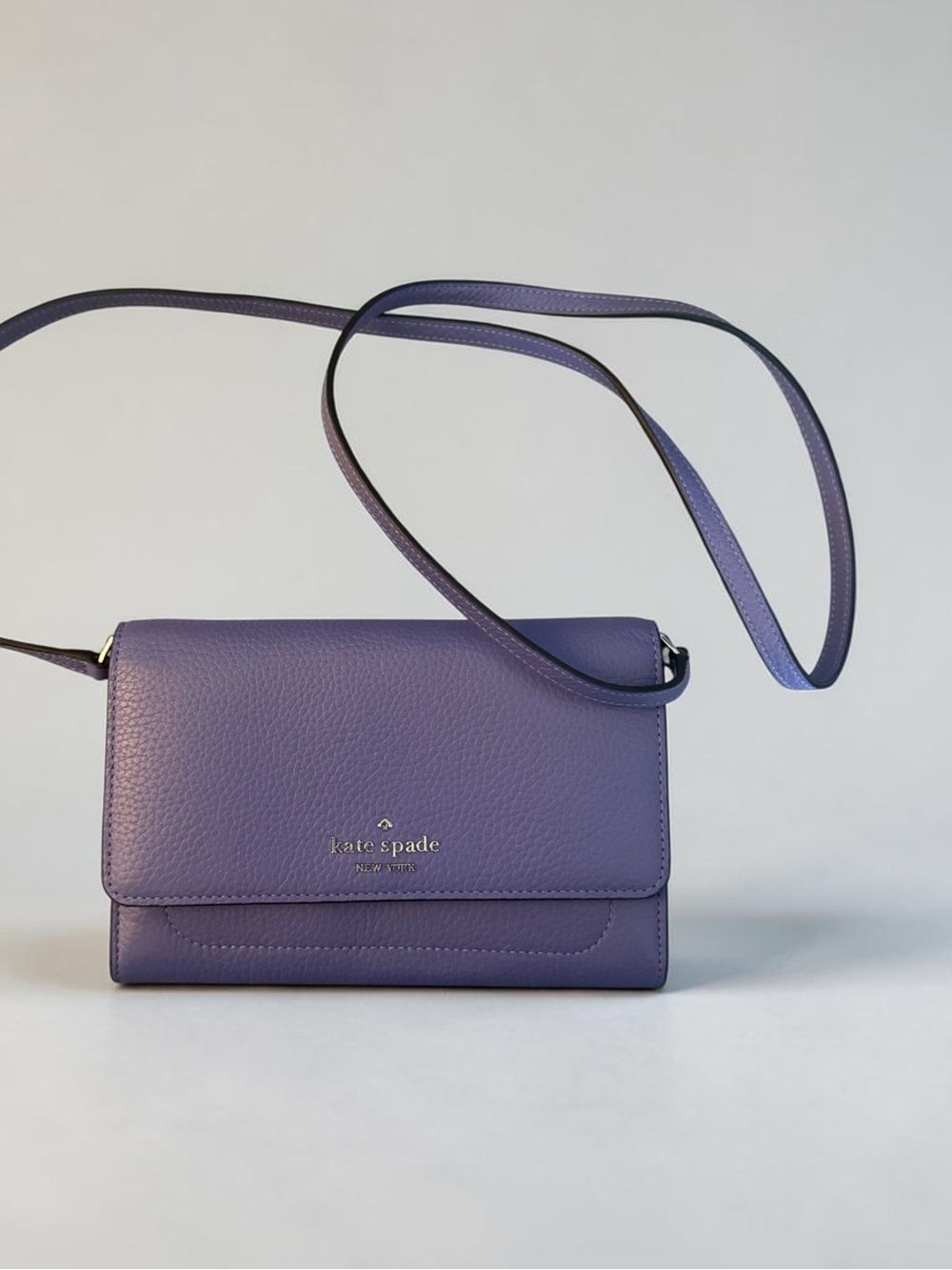 kate spade New York Purple Leather Crossbody Bag NWOT